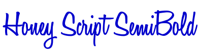 Honey Script SemiBold 字体